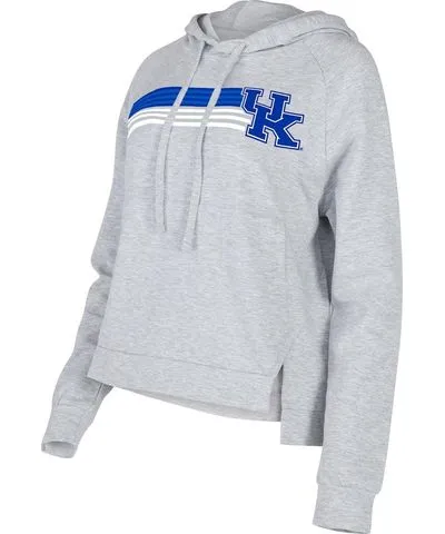 Concepts Sport Women's Concepts Sport Gray Kentucky Wildcats CedarÃÂ Tri-Blend Raglan Pullover Hoodie